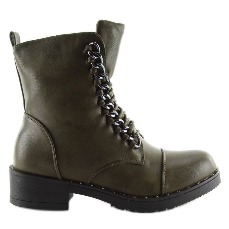 Workery damskie zielone 30716 green 1