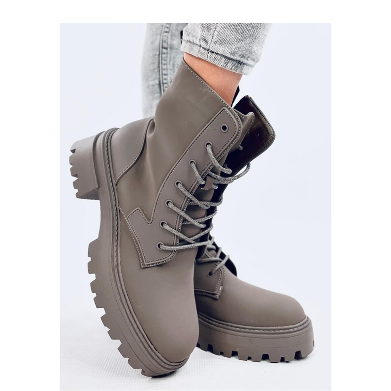 Botki sznurowane Tamar Green - Inello zielone 1