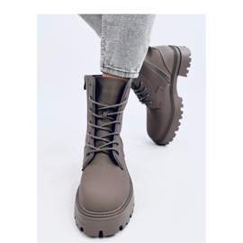 Botki sznurowane Tamar Green - Inello zielone 2