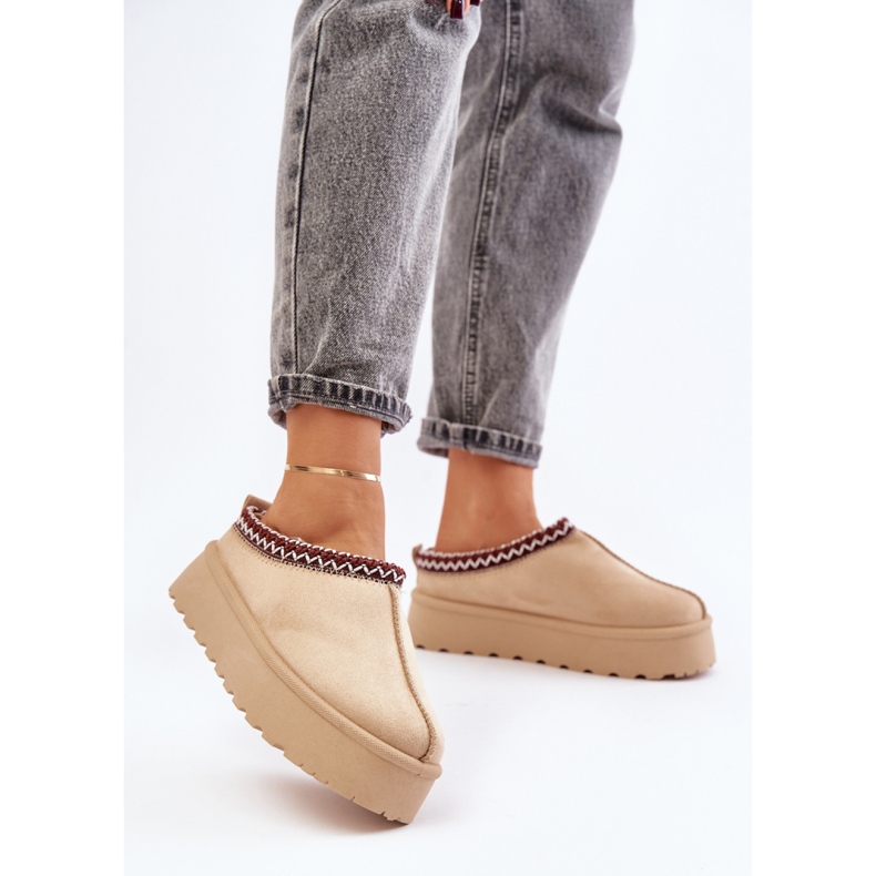 Śniegowce Model VL242P Dark Beige beżowy 1