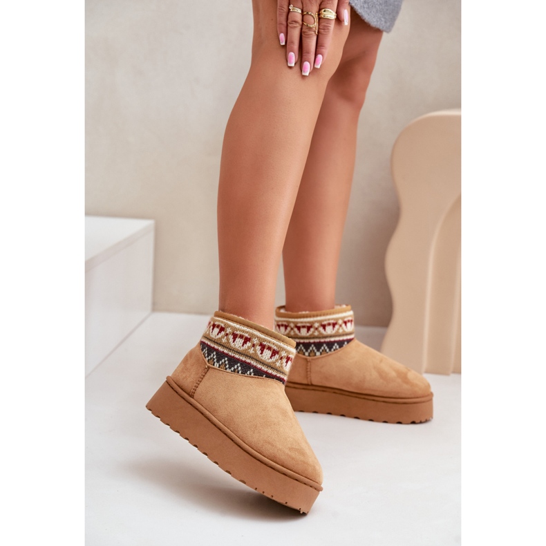 Śniegowce Model 20226-4B Camel brązowe 1