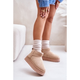 Śniegowce Model 20216-4C Beige beżowy 1