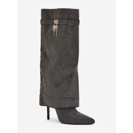 Kozaki Model C-337 Black czarne 2