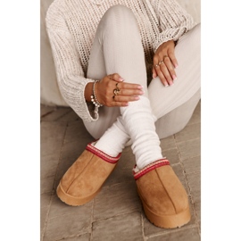 Śniegowce Model 20219-4B Camel brązowe 2