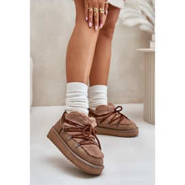 Śniegowce D.Franklin DFSH370011 Brown brązowe 1