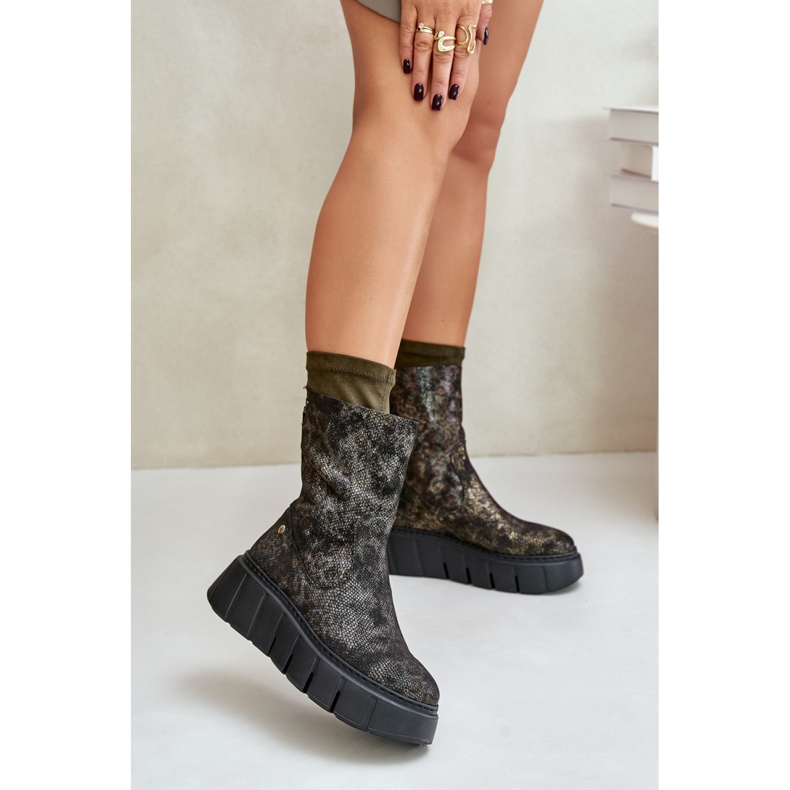 Botki Maciejka 06766-09 Khaki zielone 1