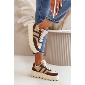 Buty Sportowe Model 24886 Brown brązowe 1