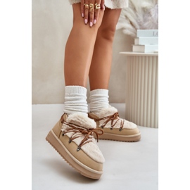 Śniegowce D.Franklin DFSH370011 beżowy 1