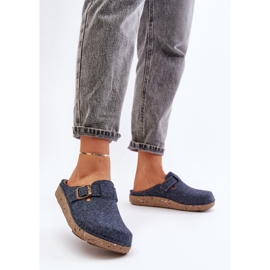 Kapcie Inblu ED000019 Navy niebieskie 1