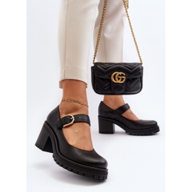 Czółenka Zazoo 20166 Black czarne 1