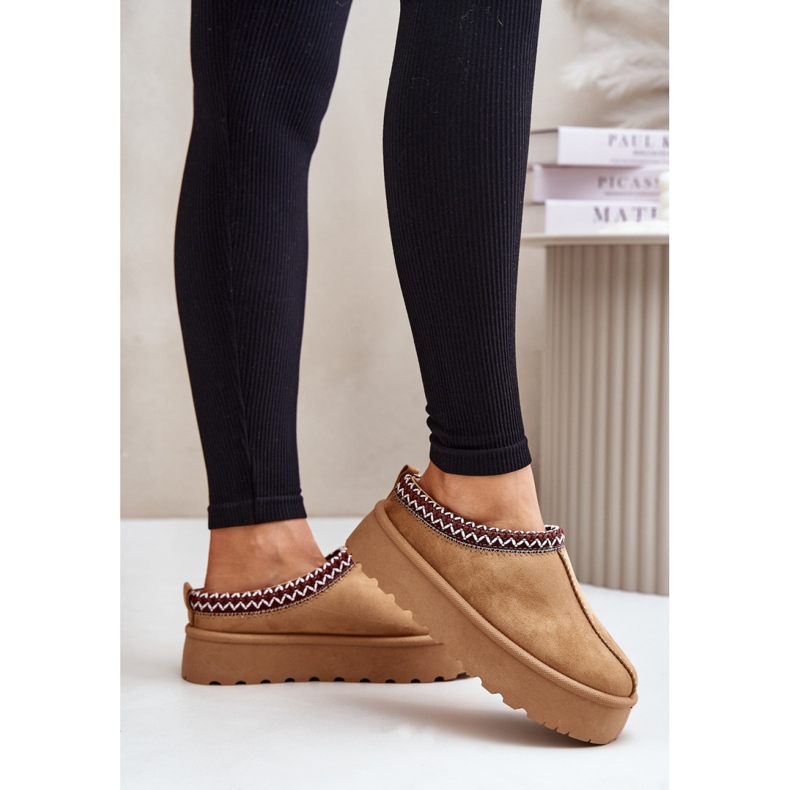 Śniegowce Model VL242P Camel brązowe 1