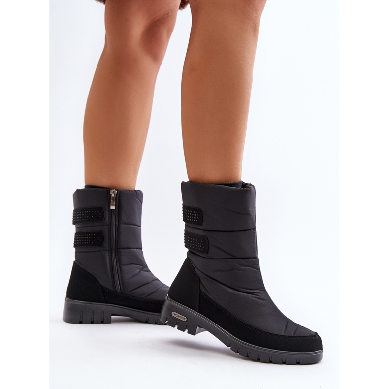 Śniegowce Progress PROGJ-21-16 Black czarne 1