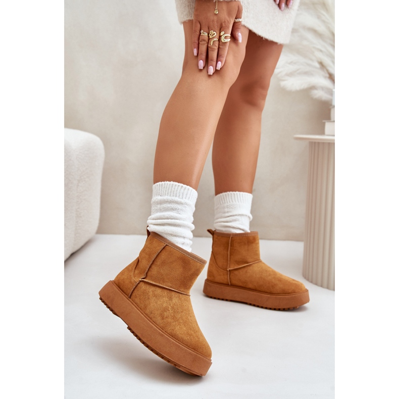 Śniegowce Model 24BT26-7408 Camel brązowe 1