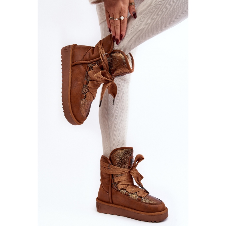 Śniegowce Model DFSH370006 Brown brązowe 2