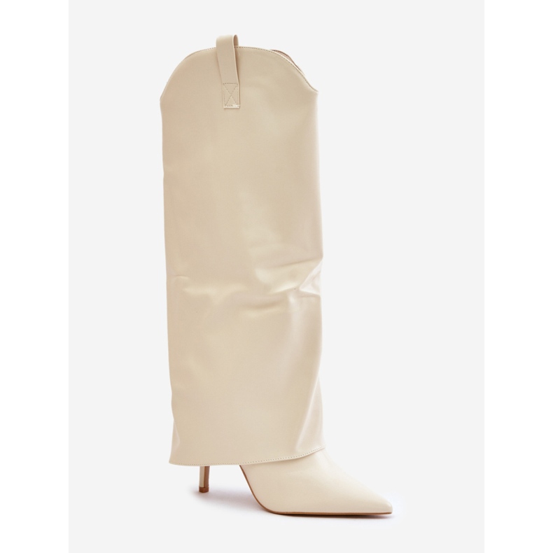 Kozaki Model 35858 Light Beige beżowy 2