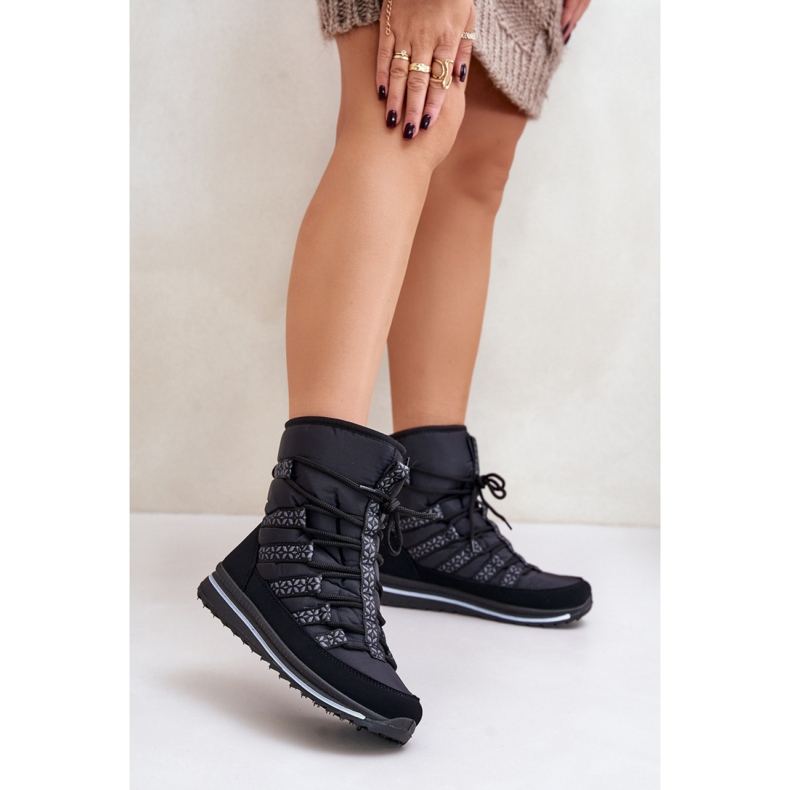 Śniegowce Progress PROGJ-20-02 Black czarne 1