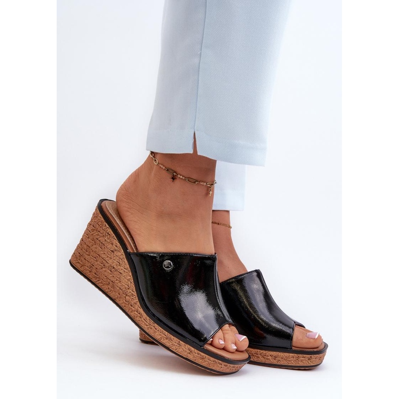 Step in style Klapki Sergio Leone KL213 Black czarne 1