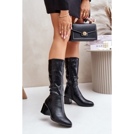 Jezzi Kozaki Model ASA217-2 Black czarne 1