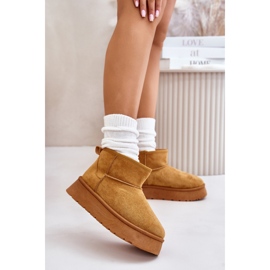 Śniegowce Model 24BT26-7368 Camel brązowe 1