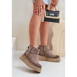 Śniegowce Maciejka 06769-02 Dark Brown brązowe 1