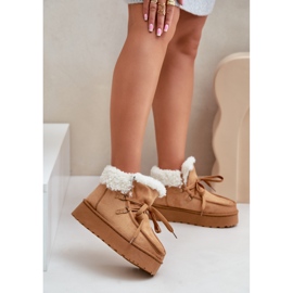 Śniegowce Model 20209-4B Camel brązowe 1