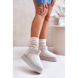 Śniegowce Model  20216-4E Light Grey szare 1