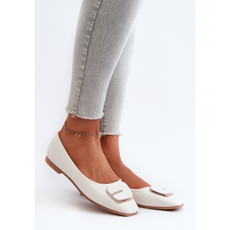 Baleriny Model ZA37 White białe 1
