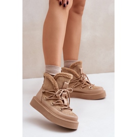 Śniegowce Model 24882 Dark Beige beżowy 1