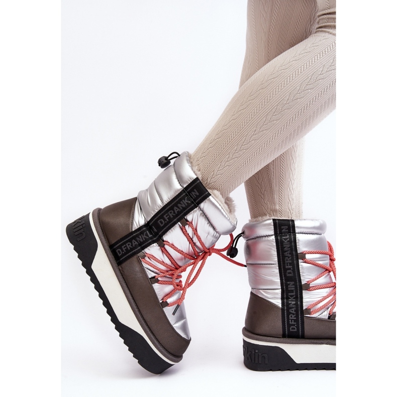 Śniegowce  DFSH371006 Silver srebrny 2