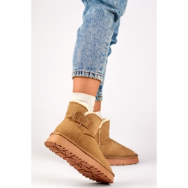 Śniegowce Model 25-97951BE Beige beżowy 2