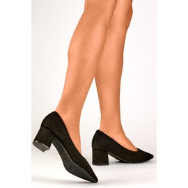 Czółenka Model KJ-10B Black czarne 1