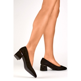 Czółenka Model XR-103B-B Black czarne 1