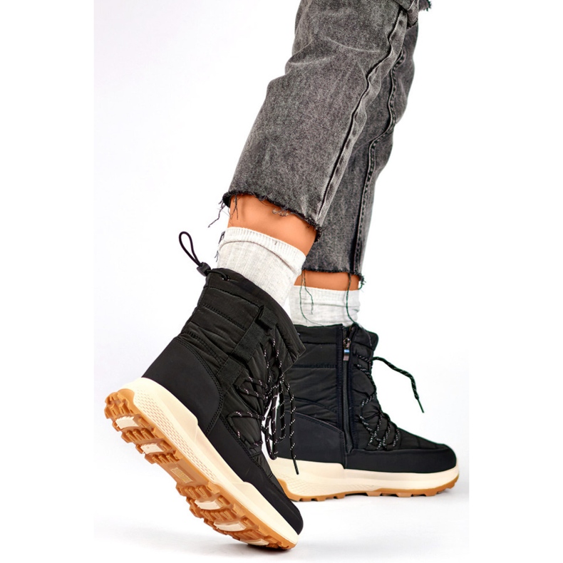 Śniegowce Model 24-16321B Black czarne 2