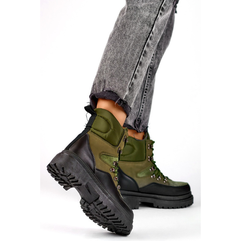 Trapery Model A-852GR Black/Green zielone 1