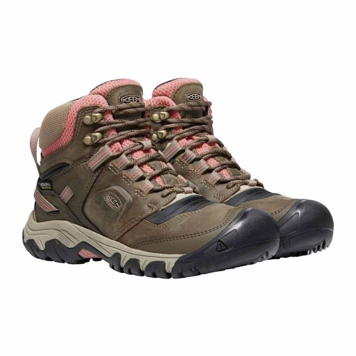 Buty Trekkingowe Keen Ridge Flex Mid Wp KE-1024921 brązowe 1