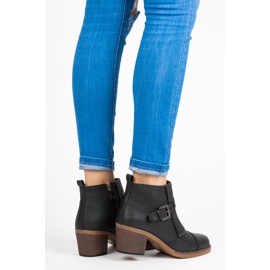 Kylie Czarne botki z frędzlami 1