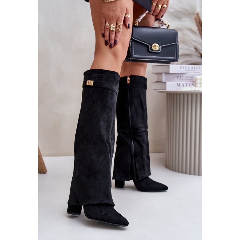 Kozaki Model  LA-289 Black czarne 1