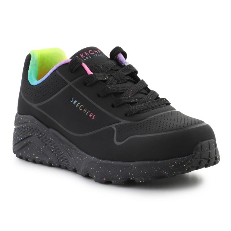 Buty Skechers Uno Lite Rainbow Speckle 310456L-BKMT czarny czarne 1