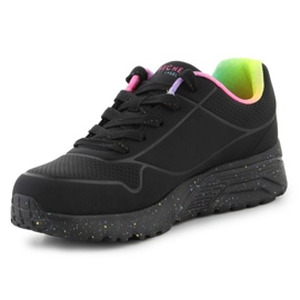 Buty Skechers Uno Lite Rainbow Speckle 310456L-BKMT czarny czarne 3