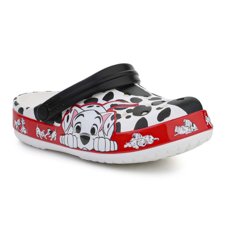 Klapki Crocs Fl 101 Dalmatians Kids Clog 207483-100 białe 1