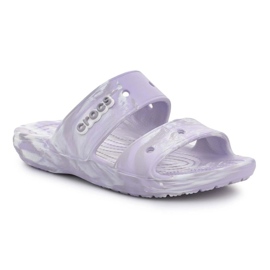 Klapki Crocs Classic Marrbled Sandal 207701-5PT białe 1