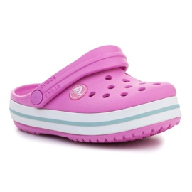 Klapki Crocs Crocband Kids Clog T 207005-6SW fioletowe 1