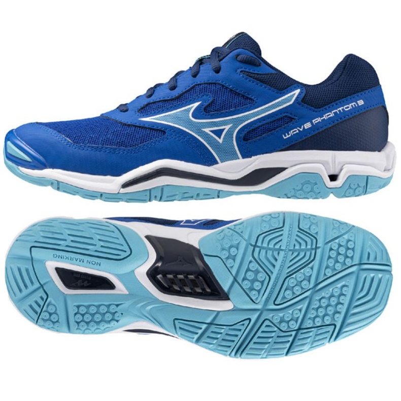 Buty Mizuno Wave Phantom 3 X1GA226076 niebieskie 1