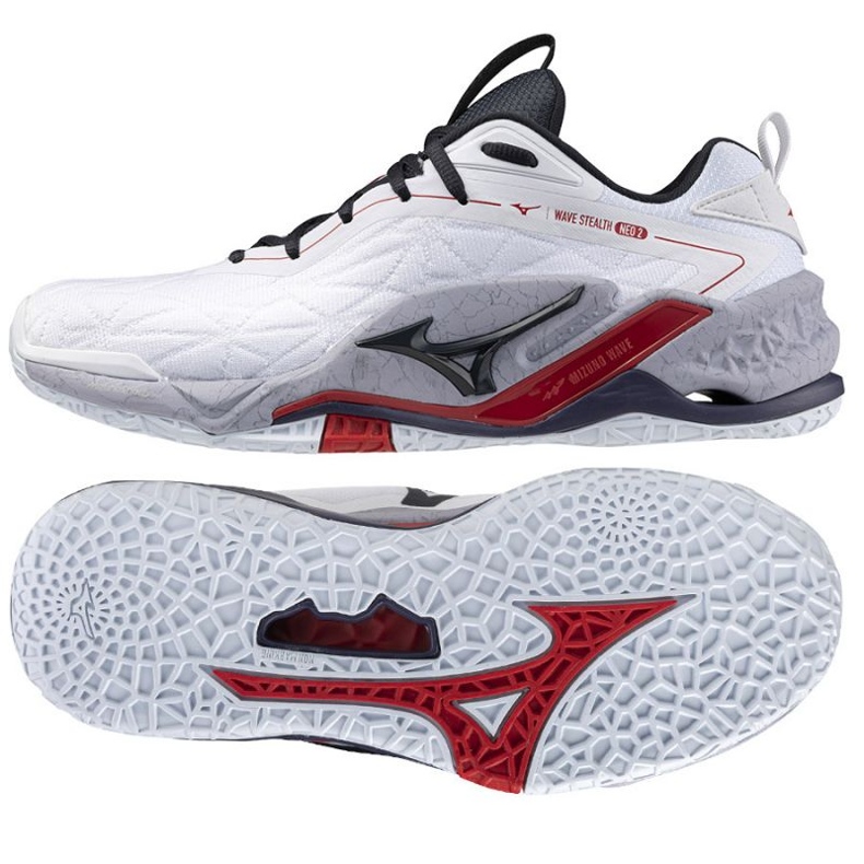 Buty Mizuno Wave Stealth Neo 2 X1GA240021 białe 1