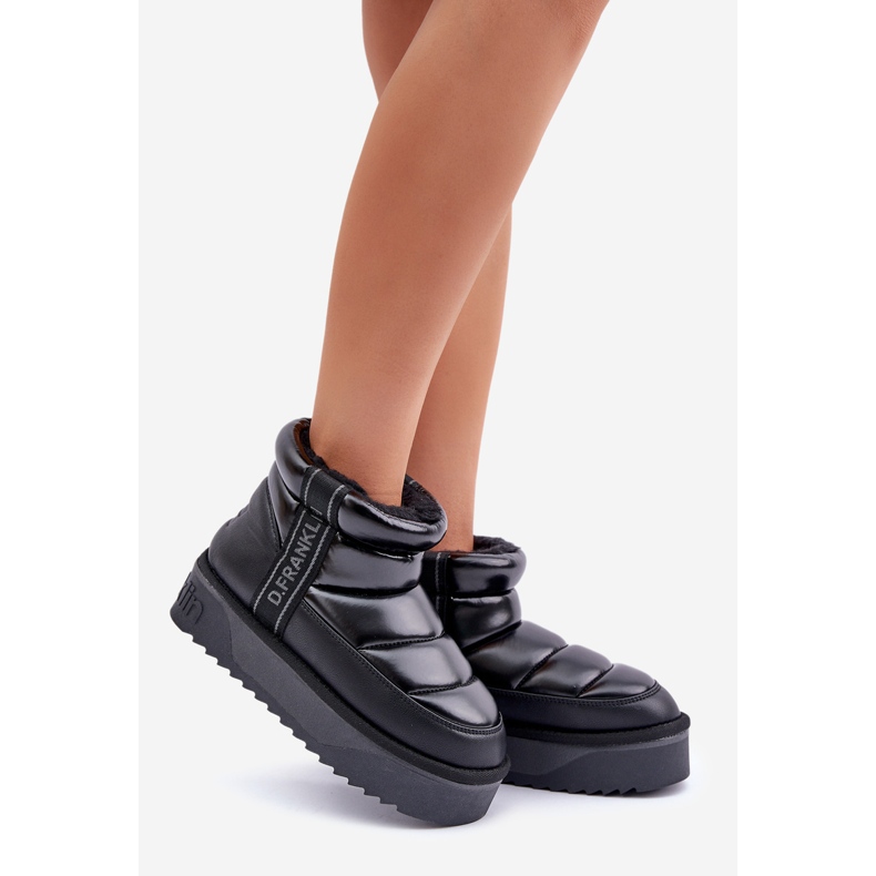 Niskie Śniegowce Na Grubej Podeszwie D.Franklin DFSH371011 Czarne 1