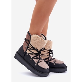 Śniegowce Damskie Z Futerkiem D.Franklin DFSH370012 Czarne 1