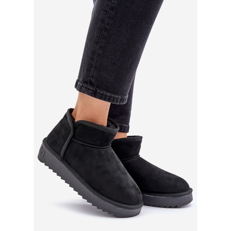 Śniegowce Na Platformie Damskie D.Franklin DFSH370010 Czarne 1