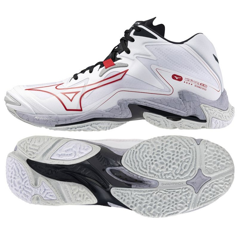 Buty Mizuno Wave Lightning Z8 Mid V1GA240596 białe 1