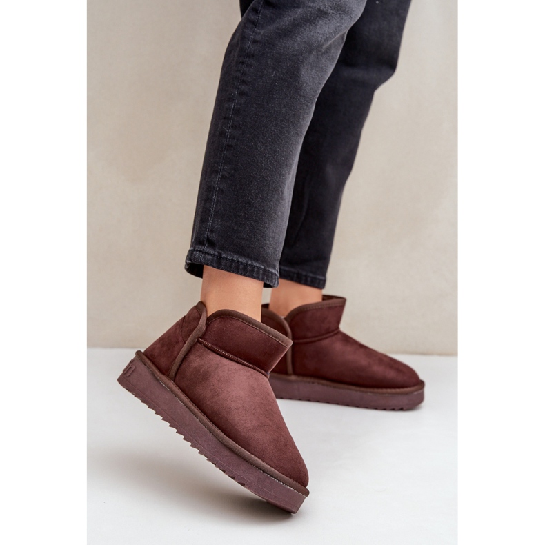 Śniegowce Damskie Ocieplane D.Franklin DFSH370010 brązowe 1