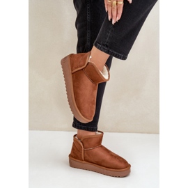 Śniegowce Damskie z Futrem D.Franklin DFSH370010 brązowe 1